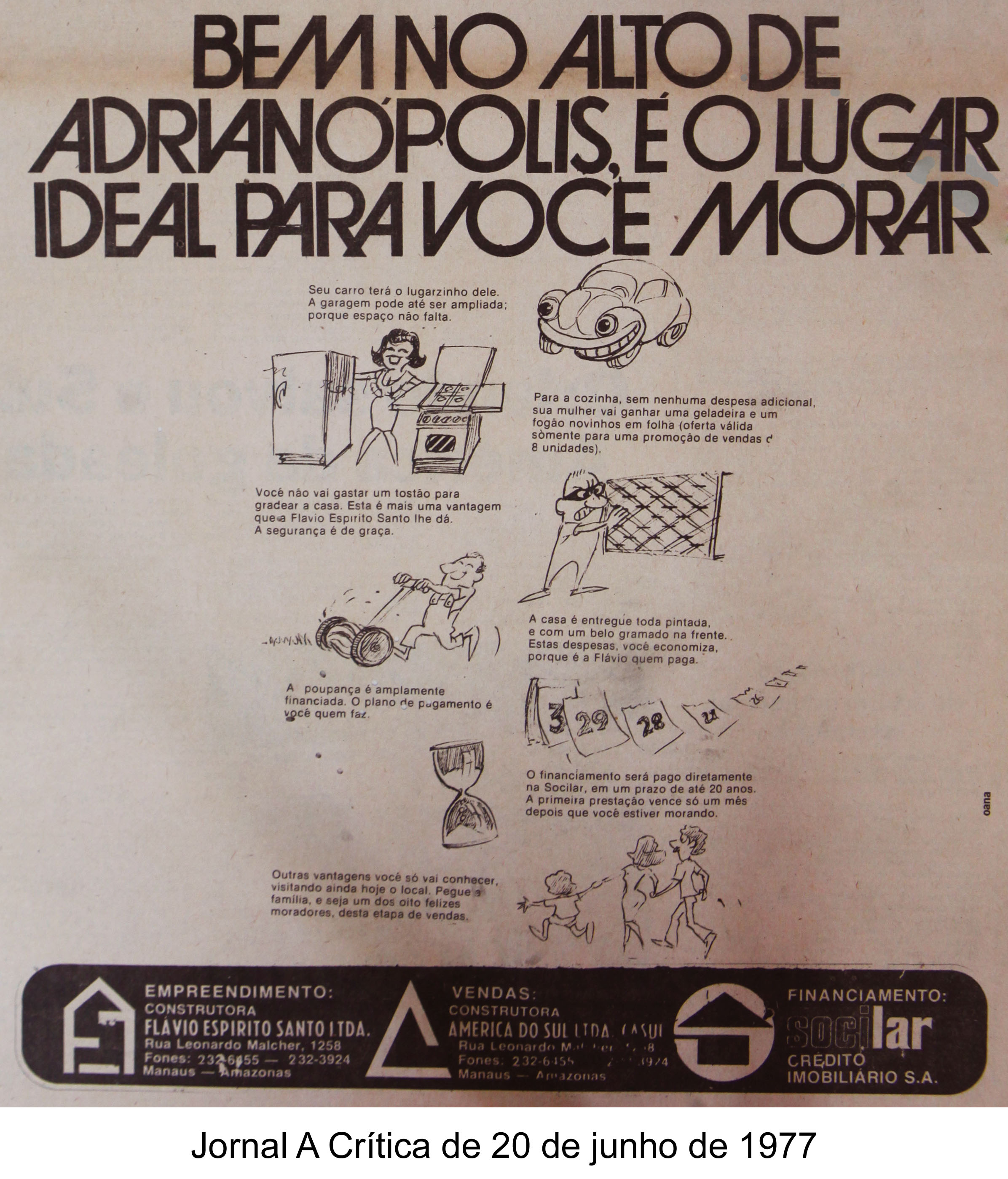 Jornal A Crítica de 20 de junho de 1977