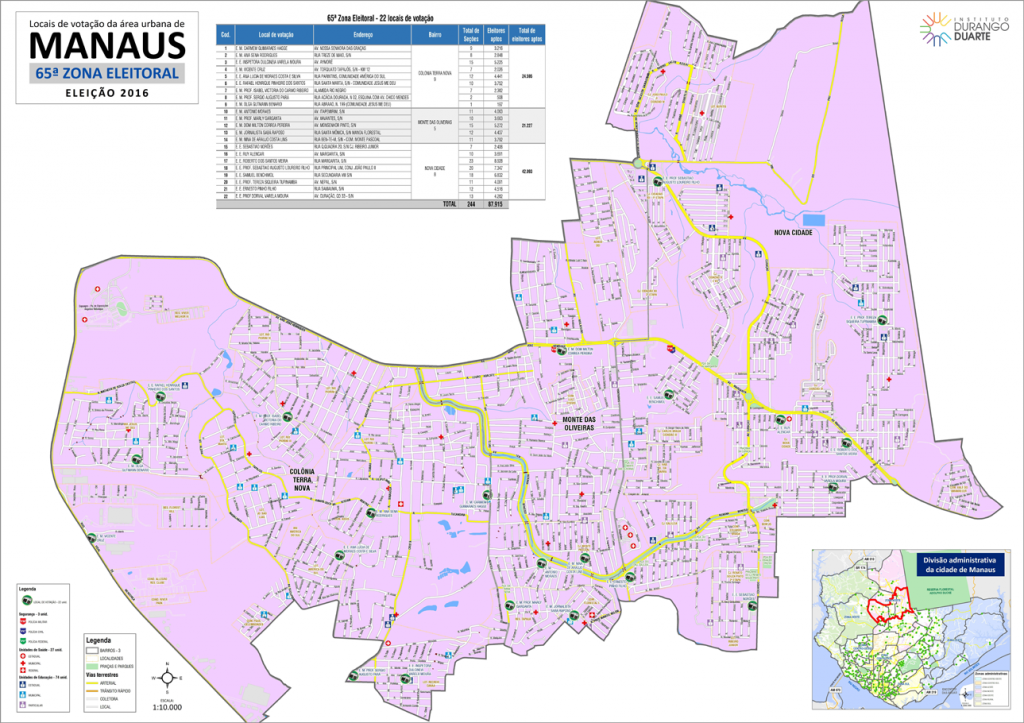 mapa-manaus-65a-zona-eleitoral-2016